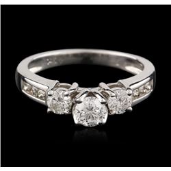 14KT White Gold 0.60ctw Diamond Ring