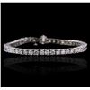 Image 1 : 14KT White Gold 7.33ctw Diamond Bracelet