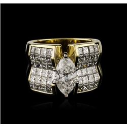 18KT Yellow Gold 4.83ctw Diamond Ring