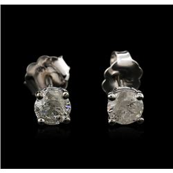 14KT White Gold 0.69ctw Diamond Stud Earrings