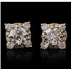 Image 1 : 14KT Yellow Gold 1.62ctw Diamond Earrings