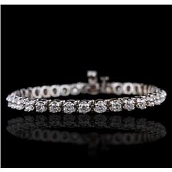 14KT White Gold 5.48ctw Diamond Bracelet