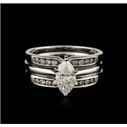 14KT White Gold 1.09ctw Diamond Ring