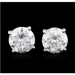 14KT White Gold 0.81ctw Diamond Stud Earrings