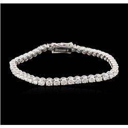 14KT White Gold 7.22ctw Diamond Tennis Bracelet