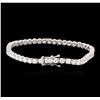 Image 2 : 14KT White Gold 7.22ctw Diamond Tennis Bracelet