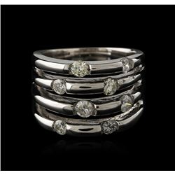 14KT White Gold 0.84ctw Diamond Ring