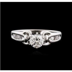 Platinum 0.60ctw Diamond Ring