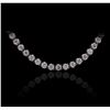 Image 2 : 14KT White Gold 8.35ctw Diamond Necklace