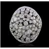 Image 1 : 14KT White Gold 6.74ctw Diamond Ring