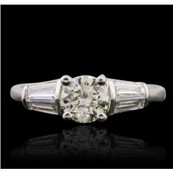 Platinum 1.13ctw Diamond Ring