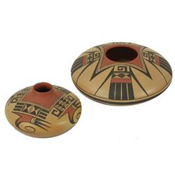 2 Hopi Pottery Jars - Fawn Navasie