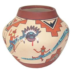 Hopi Pottery Jar - P. Sumatzkuku