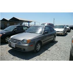 03 Hyundai Accent 2dr Hatchback - T - `DRIVE
