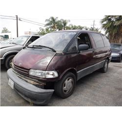 91 Toyota Previa 3 Dr  Passenger Van - ST - `DRIVE