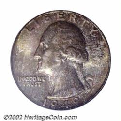 1949 25C MS67 PCGS. While certainly not low in an absolute sense, the original mintage (9.3 million.