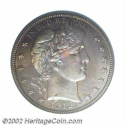 1912 50C PR68 PCGS. To date (1/03), PCGS has certified only one 1912 Barber Half Dollar at the PR68.