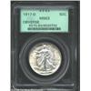 Image 1 : 1917-D 50C Obverse MS63 PCGS. A well struck representative with potent cartwheel luster and pale gol