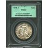 Image 3 : 1918-D 50C MS64 PCGS. The 1918-D is a scarcer issue among early Walkers even though 3.8 million piec