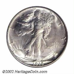 1918-S 50C MS64 PCGS. The 1918-S is even scarcer than the 1917-S Reverse, and in MS64 it is consider