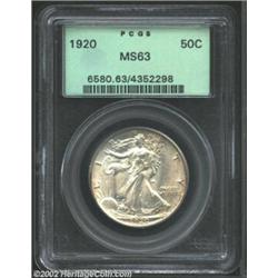 1920 50C MS63 PCGS. If there were a "Full Head" or a "Full Thumb" designation, for the Walking Liber