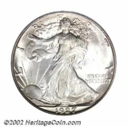 1927-S 50C MS64 PCGS. This is an uncommonly well defined 1927-S Half. The head is nearly full, there