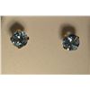 Image 1 : 10kt Gold Blue Topaz Earrings