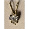 Image 1 : 14k Gold CZ Pendant