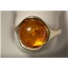 Image 2 : Sterling Silver Amber Ring