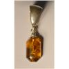 Image 1 : Sterling Silver Baltic Amber Pendant