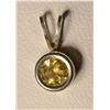 Image 1 : Sterling Silver Citrine Pendant