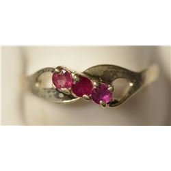 Sterling Silver Ruby Ring
