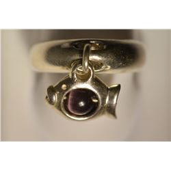 St Silver Amethyst Ring