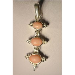 St Silver Gemstone Pendant