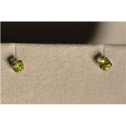 10K Gold Tsavorite Earrings