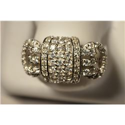 St Silver Cubic Zirconia Ring