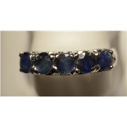 St Silver Sapphire Ring