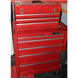 WATERLOO RED 4 & 3-DRAWER TOOLBOX