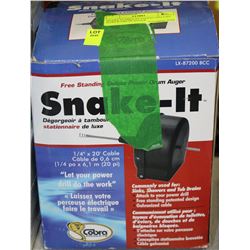 SNAKE-IT FREE STANDING DELUXE POWER DRUM AUGER