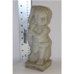 LOT OF 6 CEMENT GARDEN ORNAMENTS