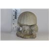 Image 1 : SET OF 4 CEMENT GARDEN ORNAMENTS - MUSHROOMS