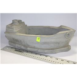 SET OF 5 CEMENT SHIP PLANTERS
