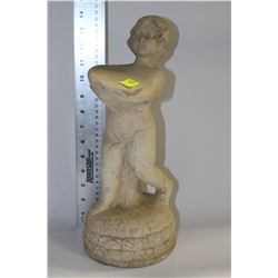 TWO CEMENT GARDEN ORNAMENTS