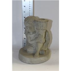 SET OF 4 ANGEL CEMENT GARDEN ORNAMENTS