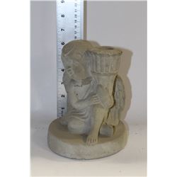 SET OF 3 ANGEL CEMENT GARDEN ORNAMENTS