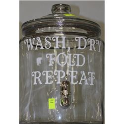 DRINK DISPENSER - WASH, DRY, FOLD, REPEAT