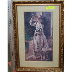 FRAMED & MATTED VINTAGE STYLE WALL ART