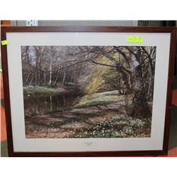 "WHISPERS OF SPRING" BY PEDER MONSTEAD FRAMED