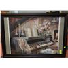 Image 1 : J. GIBSON PIANO FRAMED PRINT