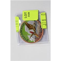 999.9% PURE COPPER PTERANONDON COIN